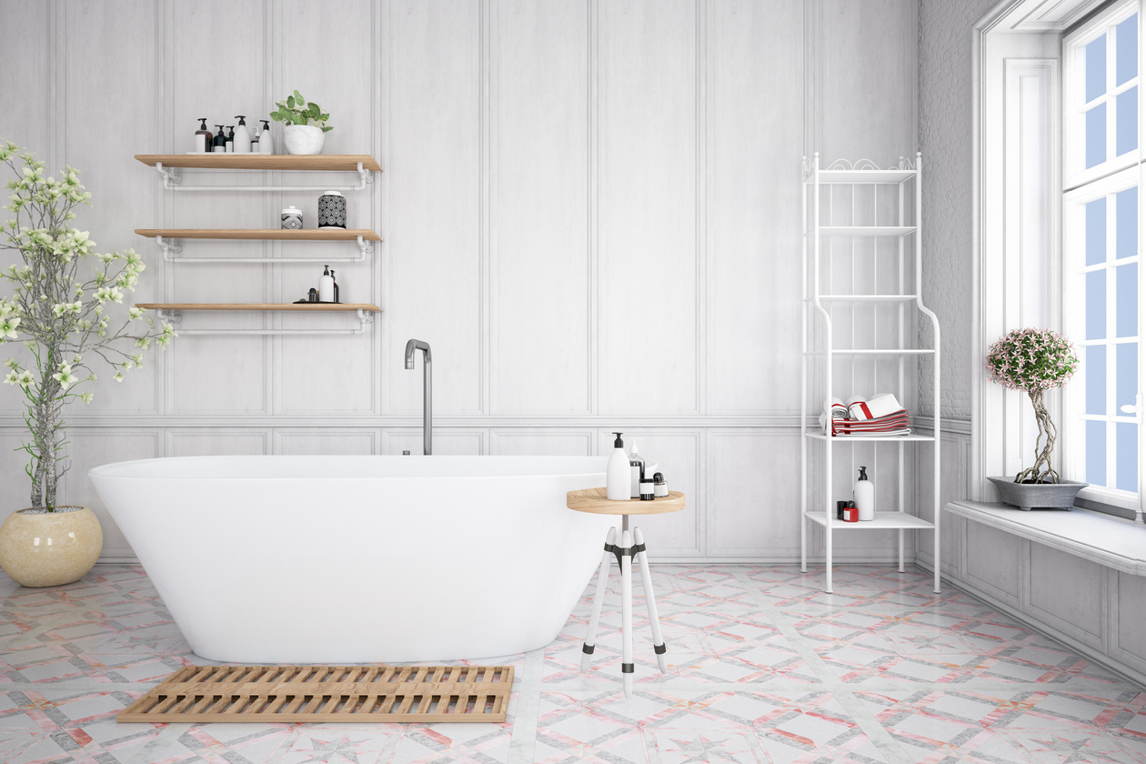 Modern White Bathroom